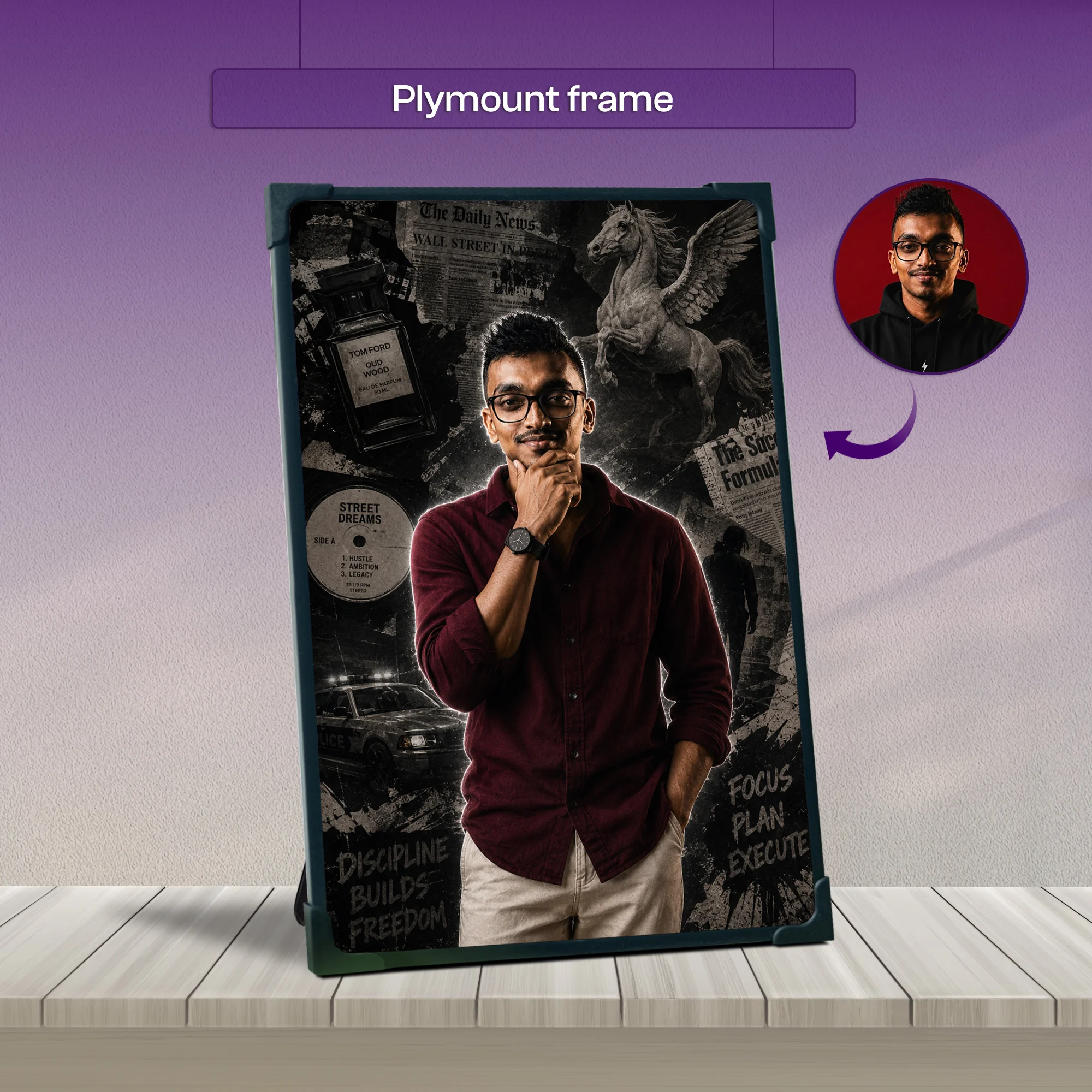 Poster style Ai portrait art - Image 3