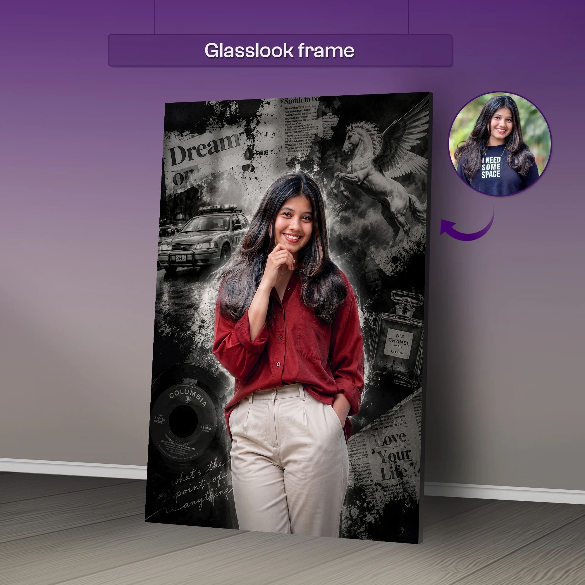 Poster style Ai portrait art - Image 2
