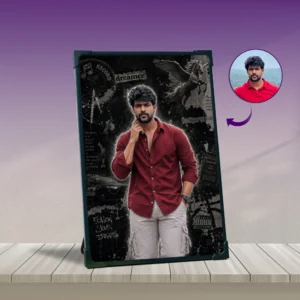Poster style Ai portrait art