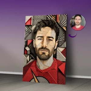 3D pop-Art Mosaic Ai Portrait