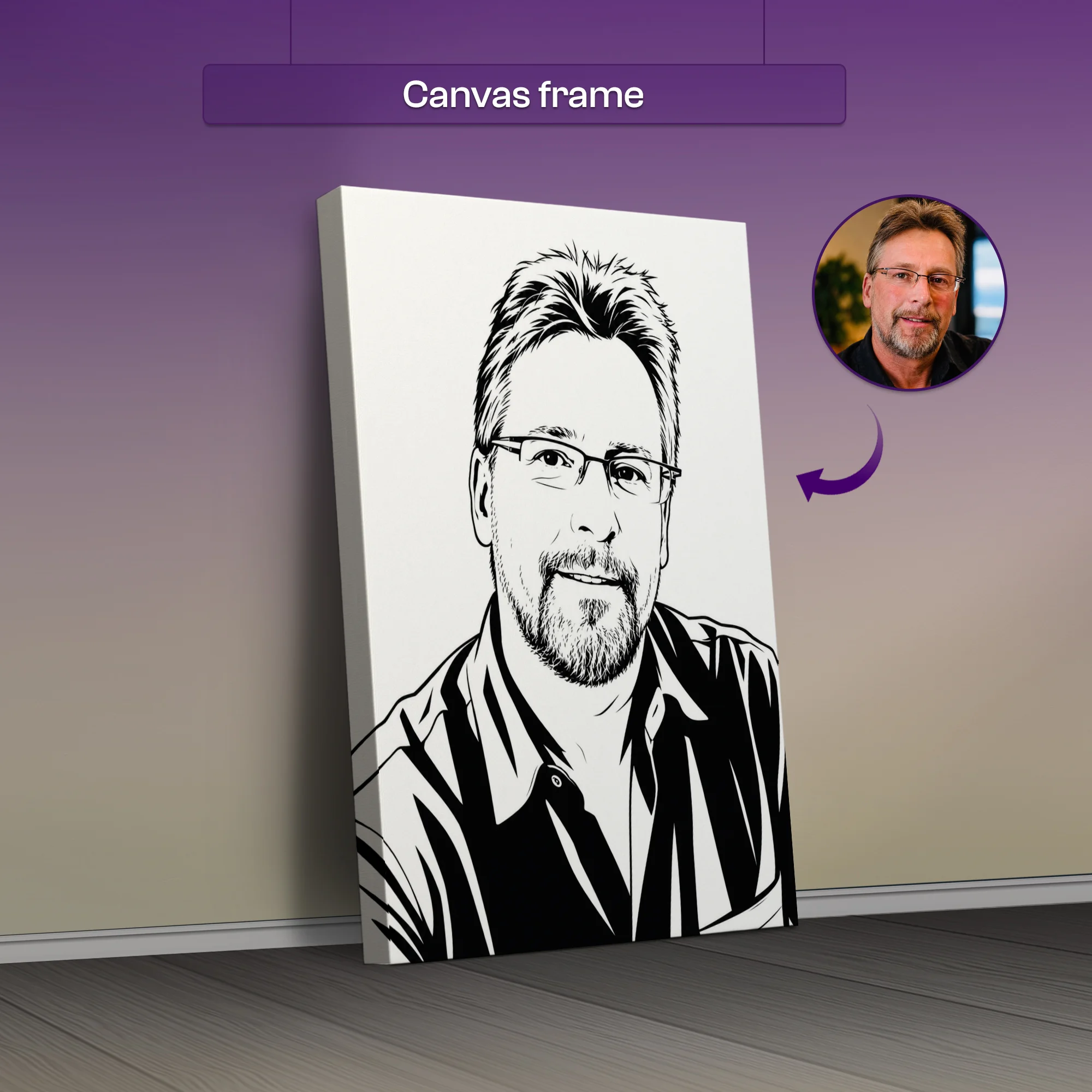 Minimalist Black & White Ai Portrait Art - Image 2