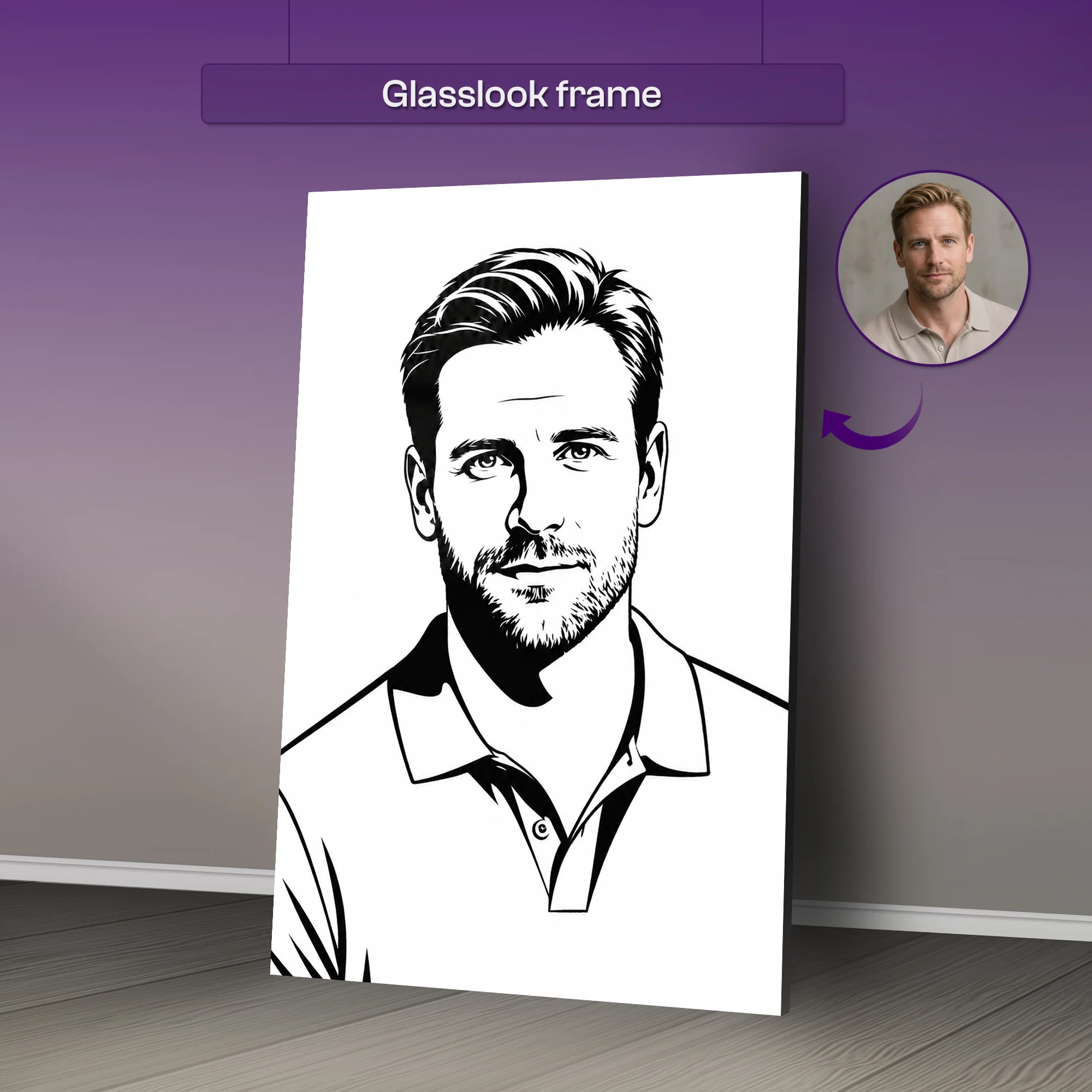 Minimalist Black & White Ai Portrait Art - Image 4