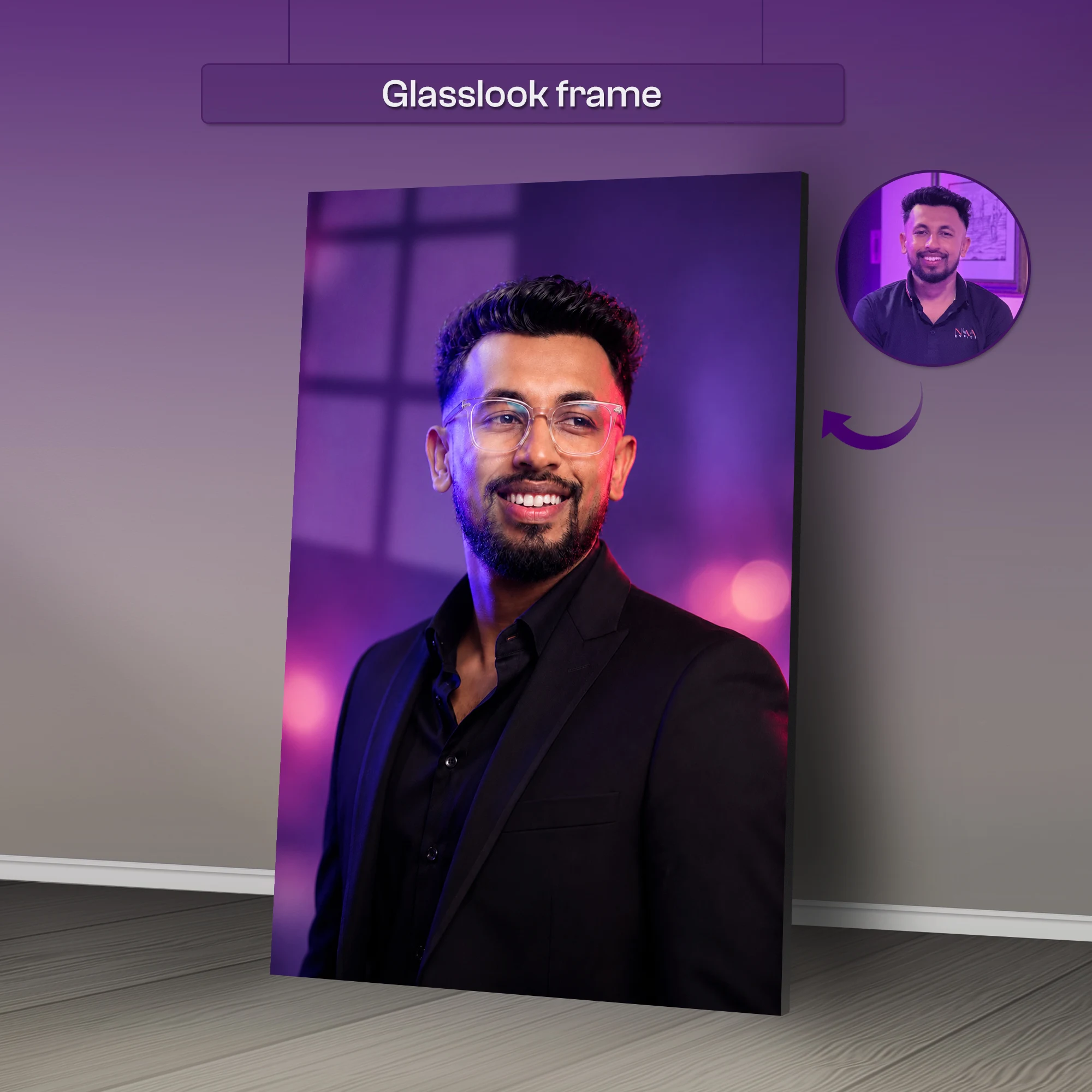 Neon Luxe Ai portrait art - Image 2