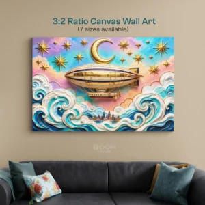 Dreamy Sky and Ocean Wall Canvas Art