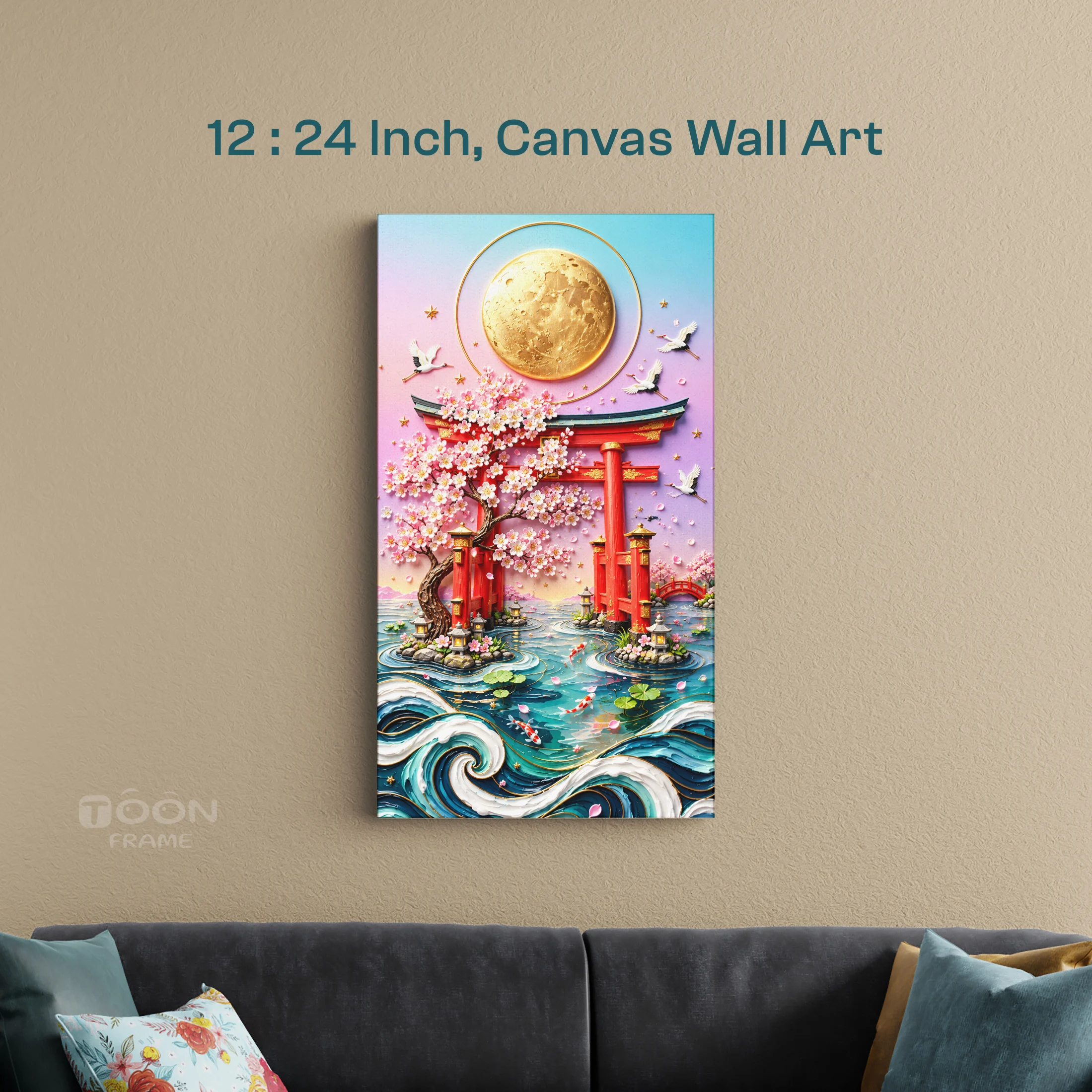 Japanese Torii Gate Canvas Wall Art