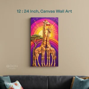 Giraffe Canvas Wall Art