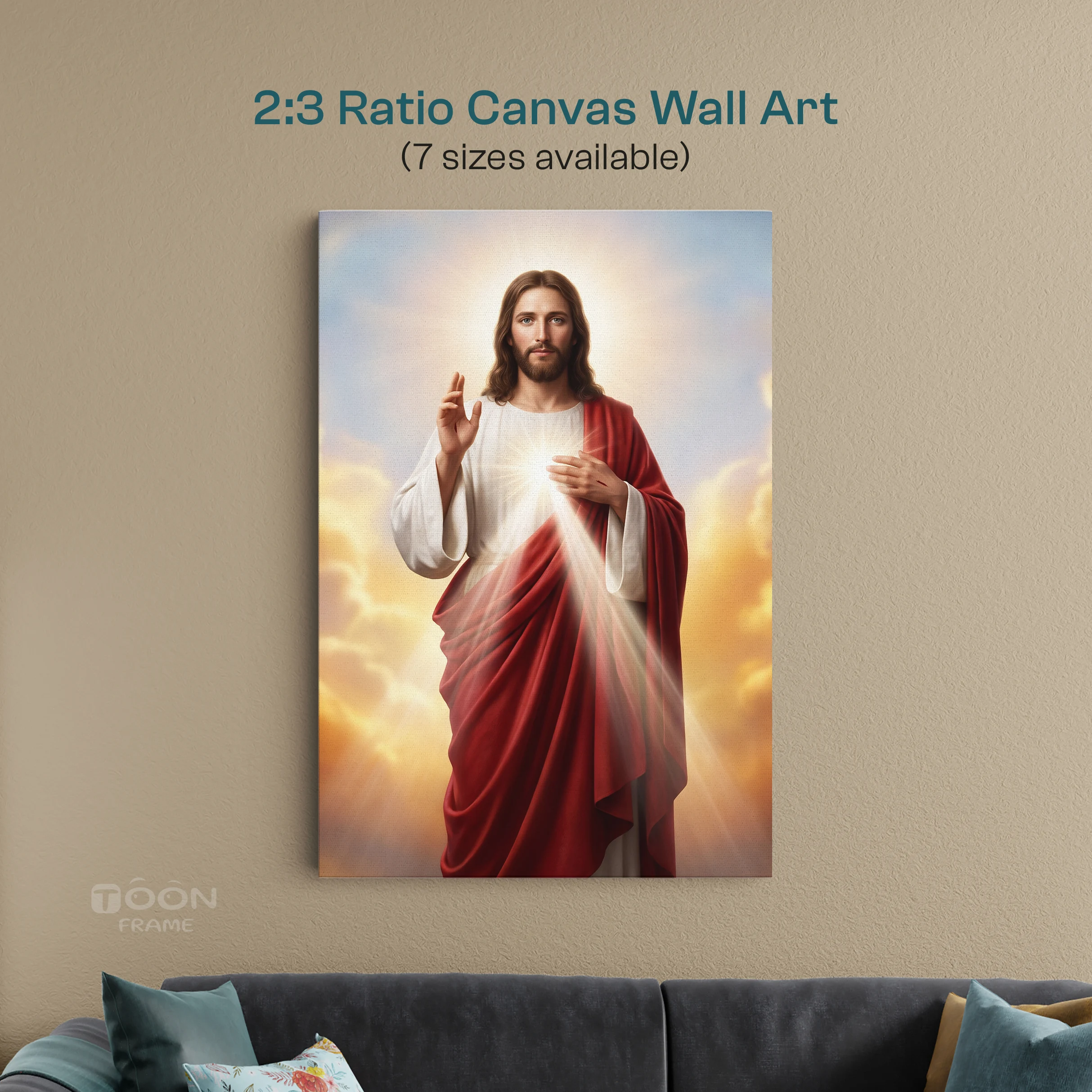 Divine Mercy Jesus Christ Canvas Wall Art