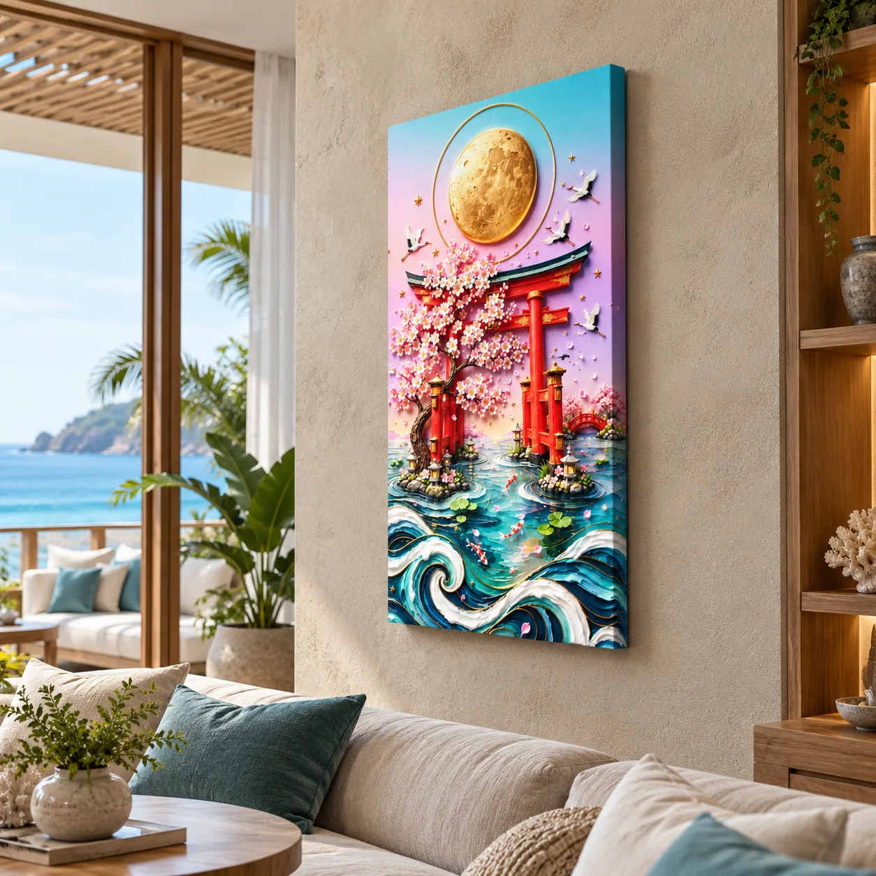 Japanese Torii Gate Canvas Wall Art - Image 2