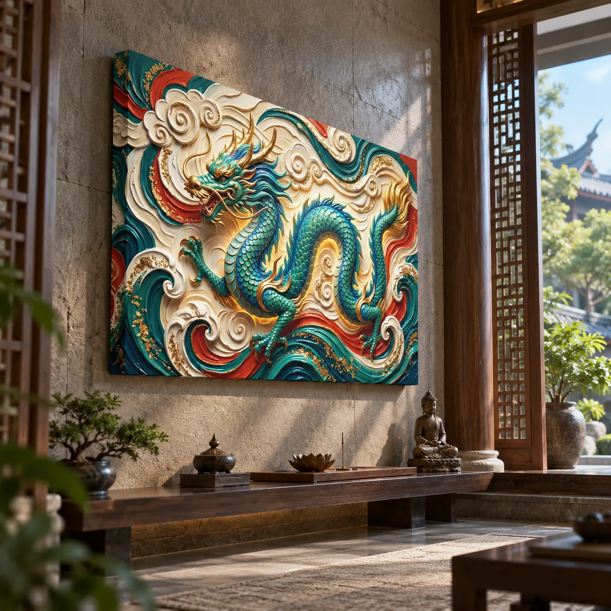 Dragon Canvas Wall Art - Image 2
