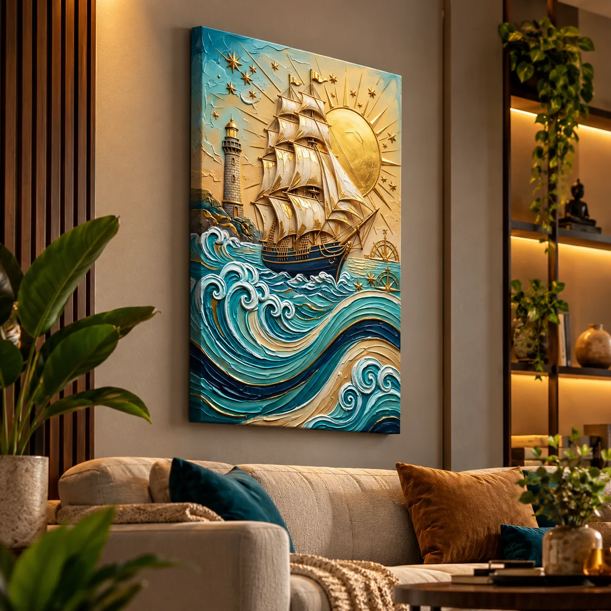 Sailing Ship Canvas Wall Art - Image 2