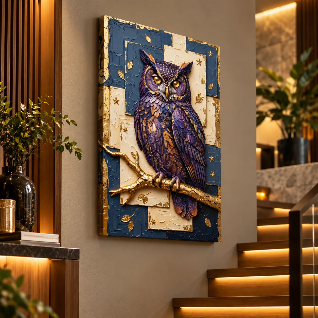 Majestic Owl Canvas Wall Art - Image 2